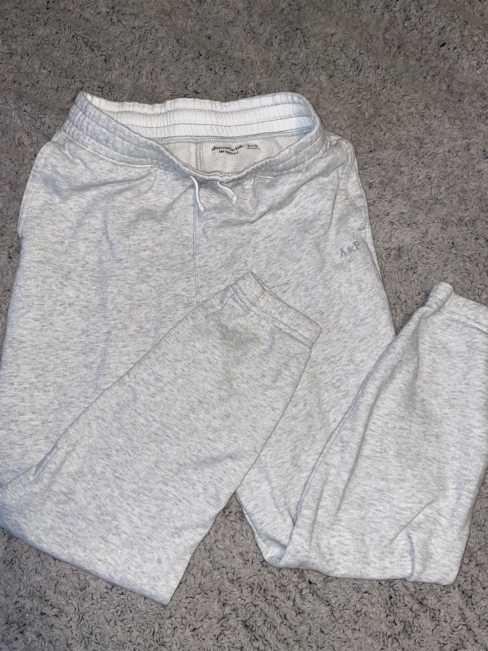 abercrombie kids Light Gray A&F Essentials Sweatpants